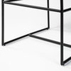 Stamford Backless 40in Seat Bar Stool | Beige Fabric with Black Metal, Counter & Bar Stool by Mercana, 18.25" length x 22.5" width x 40" height thumbnail 11