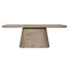 Marci Dining Table Weathered Natural 79', by Dovetail, 79" width x 30" height x 38" depth thumbnail 2