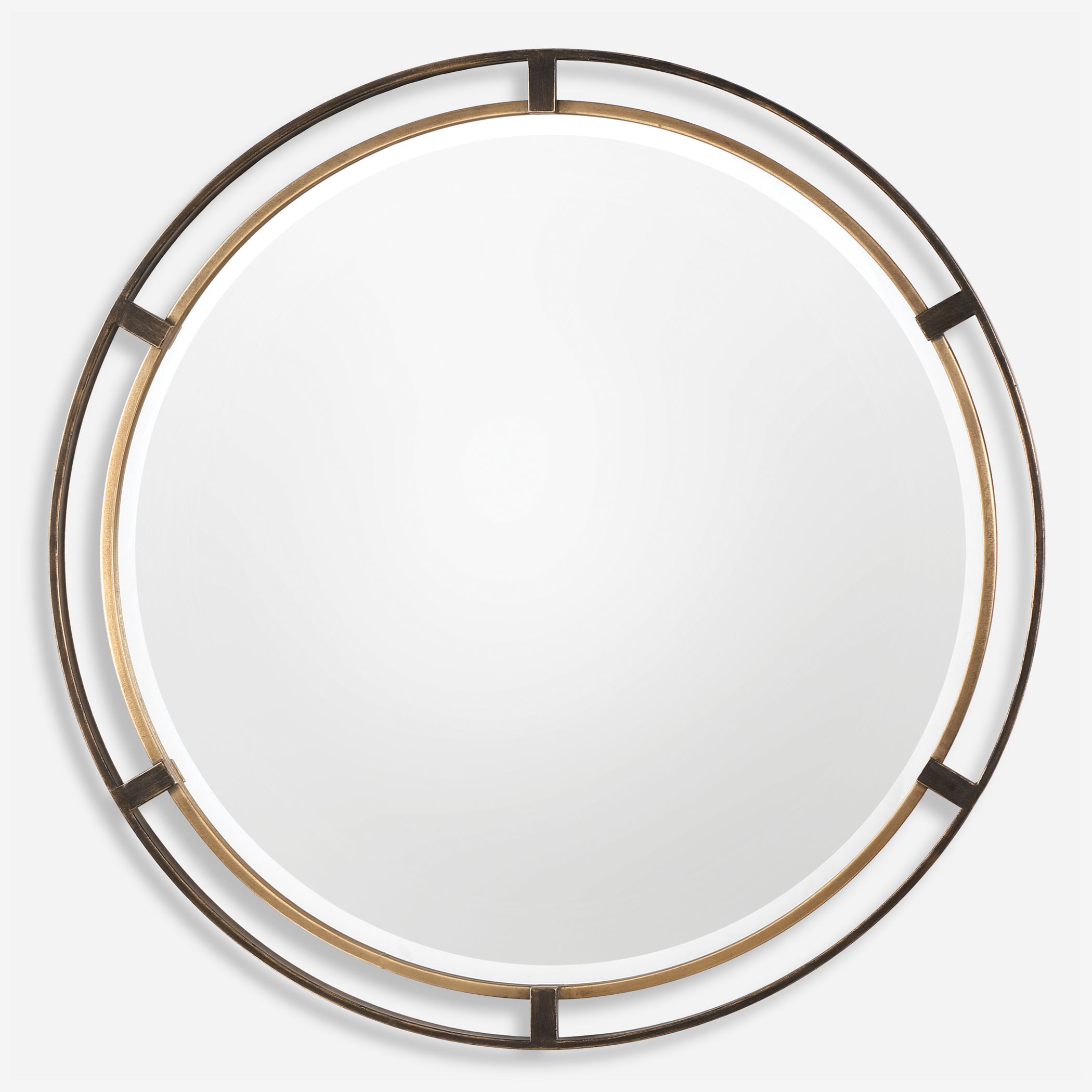 Carrizo Bronze Round Mirror large image 