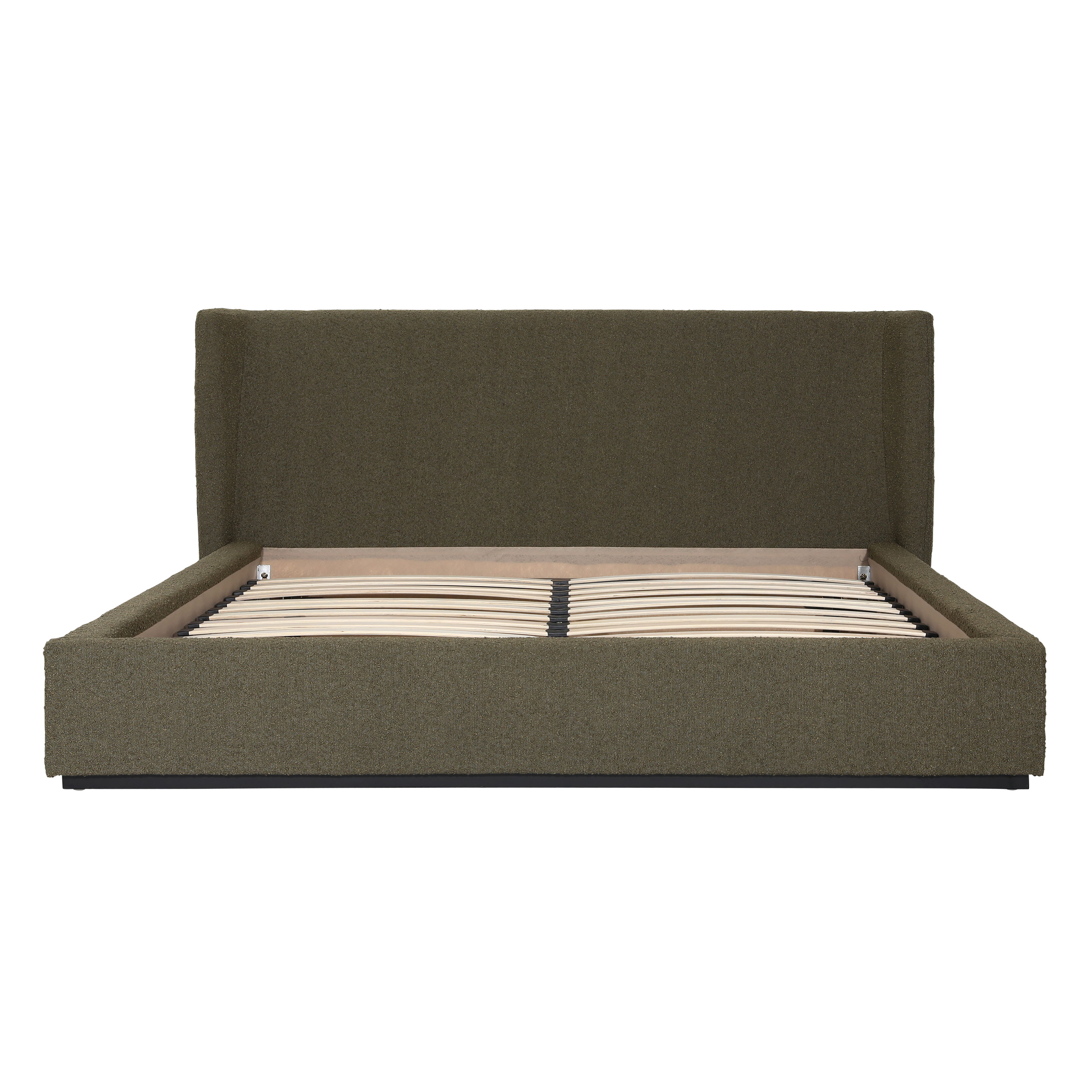 Tobias Bed Eastking Olive, by Dovetail, 88.5" width x 40" height x 90" depth View 2