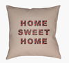 Home Sweet Home Accent Pillow, Decorative Pillow by Surya, 18" length x 18" width thumbnail