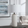 Azariah White Crackle Table Lamp thumbnail 4