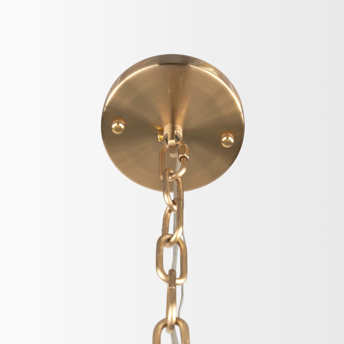 Colleen Antiqued Gold Metal 4-Light Chandelier, by Mercana, 23.62" length x 23.62" width x 29.92" height View 5