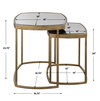 Vista Gold Nesting Tables Set Of 2, Coffee Table by Uttermost, 19.75" width x 23.75" height x 19.75" depth thumbnail 3