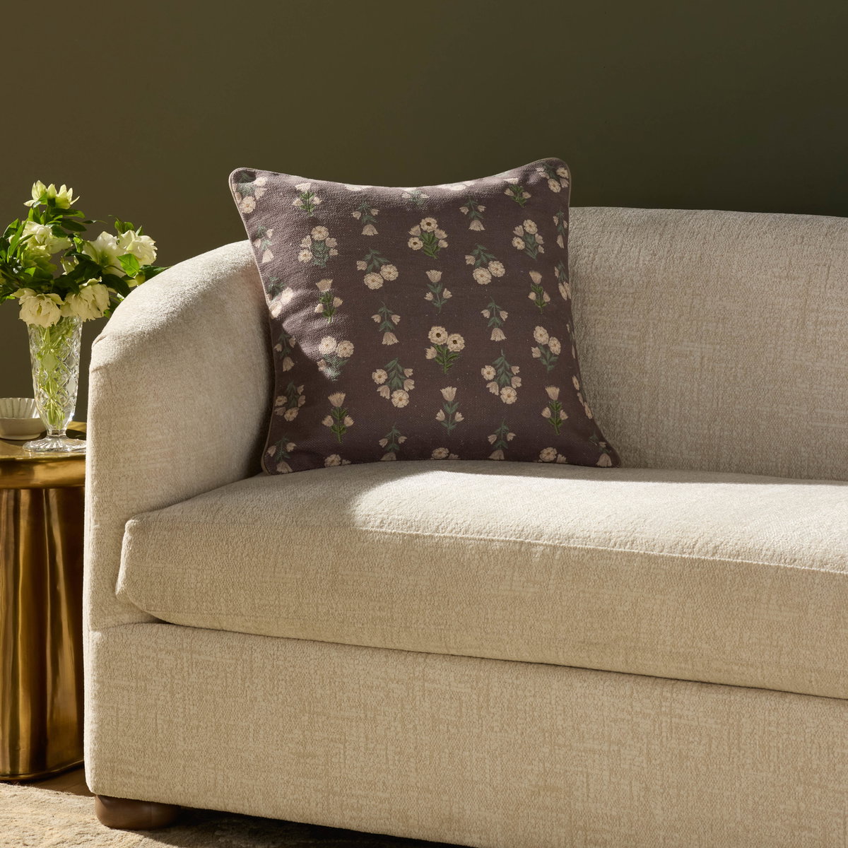 Chris Loves Julia x Loloi Posie Pillow, Decorative Pillow, 20" length x 20" width View 2