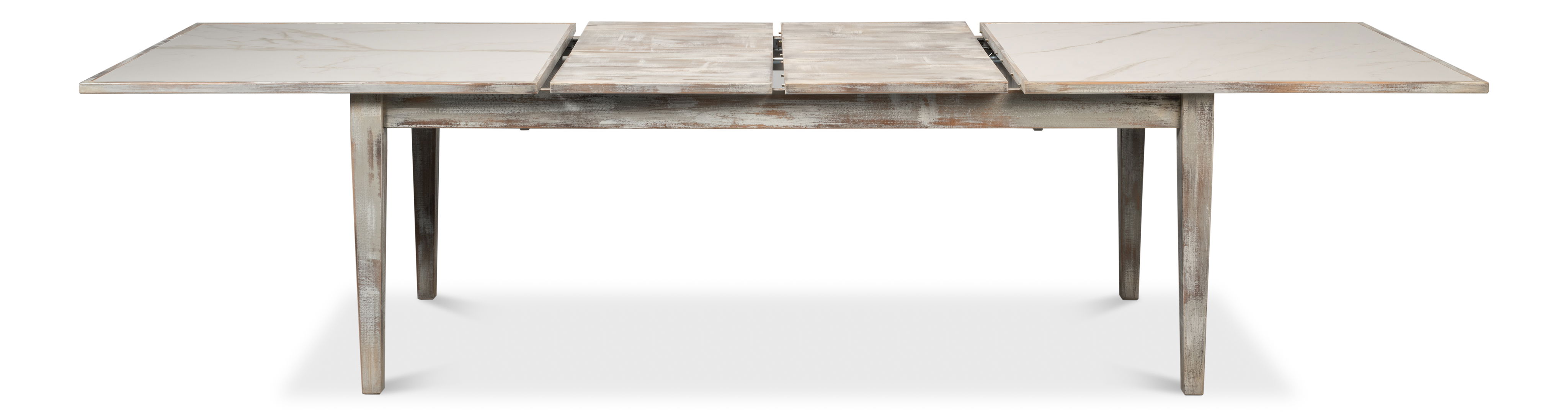 Vince Dining Table, Grey Oak, by Sarreid, 81" length x 41" width x 30" height View 10