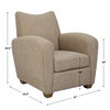 Teddy Latte Accent Chair, by Uttermost, 32" width x 35" height x 34" depth thumbnail 3