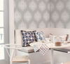 Signet Medallion Damask Grey Wallpaper thumbnail 2
