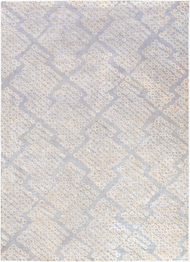 Shibori Handmade Rug, by Surya, 1'6" length x 1'6" width