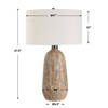 Napier Earthy Brown Table Lamp, by Uttermost, 17" width x 27.5" height x 17" depth thumbnail 3