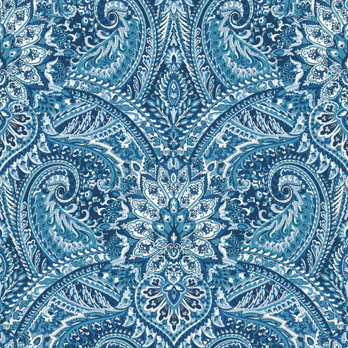 Swept Away Blue Peel & Stick Wallpaper