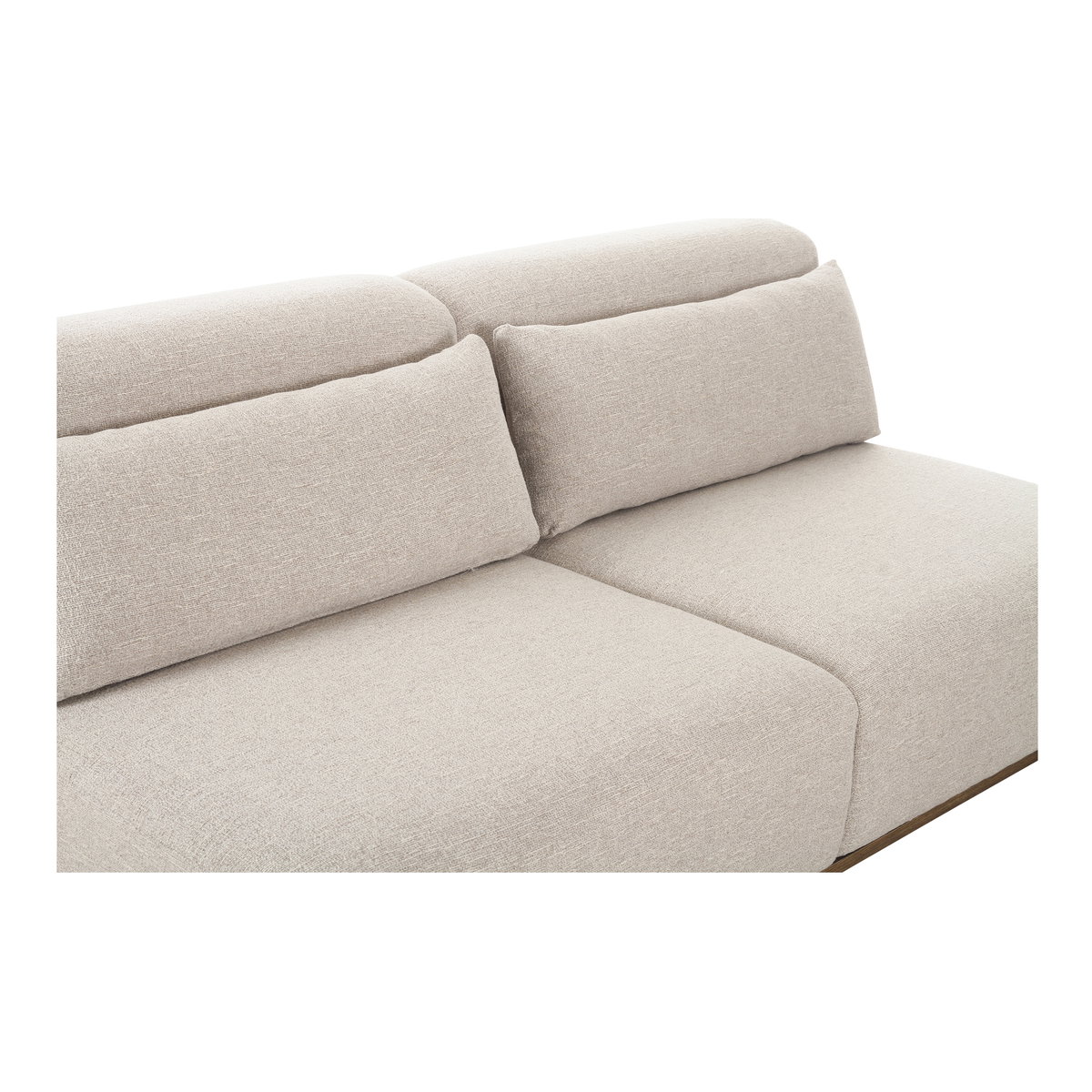 June Sofa Oatmeal, Sofas & Sectional by Moe's Home, 70" width x 30" height x 40" depth View 6