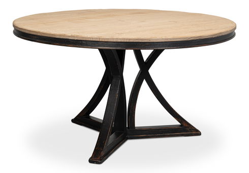 Flying Buttress Dining Table,Ant. Black