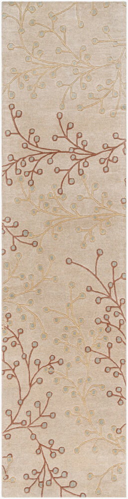 Athena Handmade Rug, by Surya, 12' length x 3' width