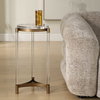 Pereira Round Acrylic Accent Table, Side & End Table by Uttermost, 13.12" width x 24.87" height x 13.12" depth thumbnail 2