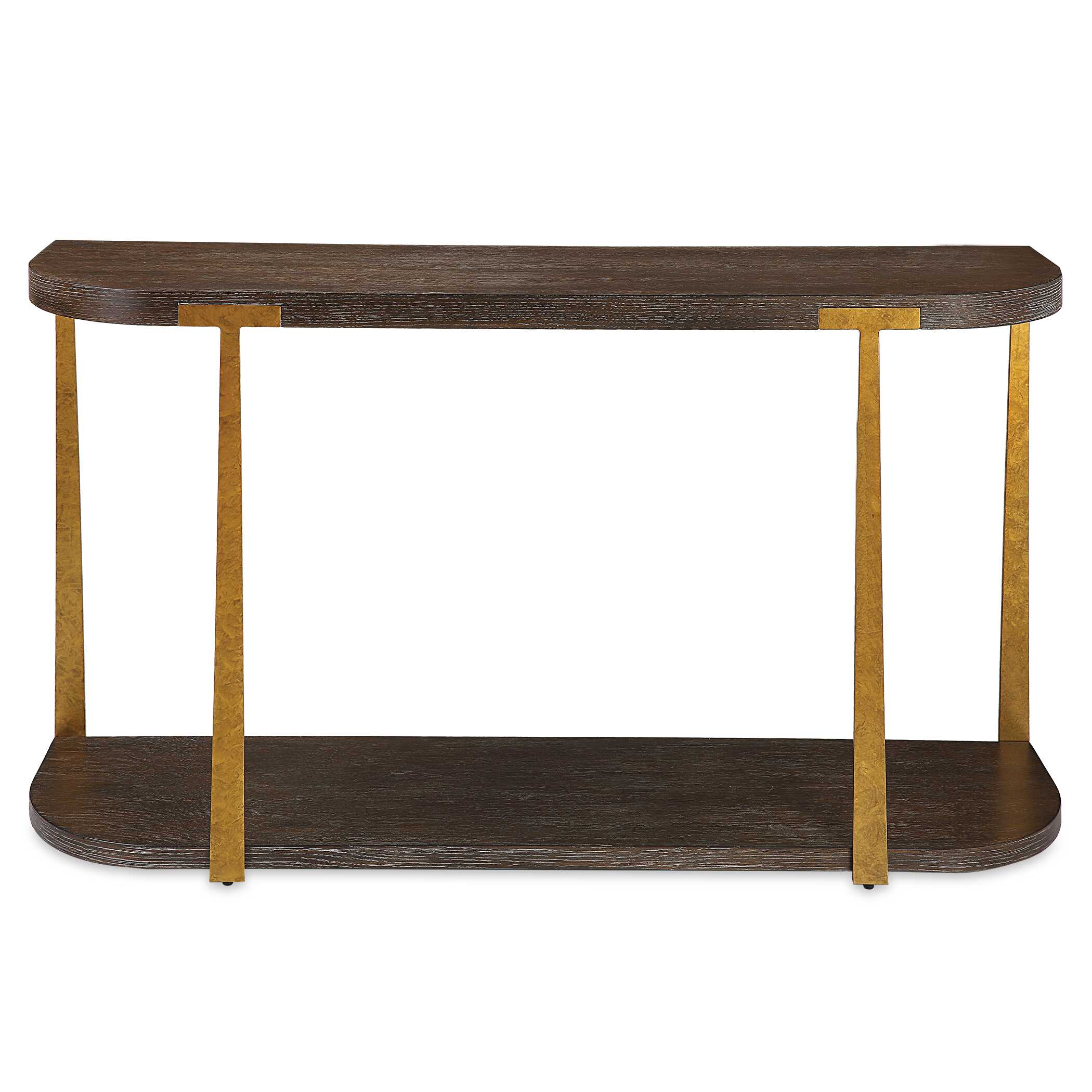Palisade Wood Console Table, Furniture by Uttermost, 54" width x 30" height x 14" depth View 1