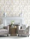 Willow Branches White & Black Wallpaper, by York Wall, 27' length x 2'3" width x 0.02" depth thumbnail 3