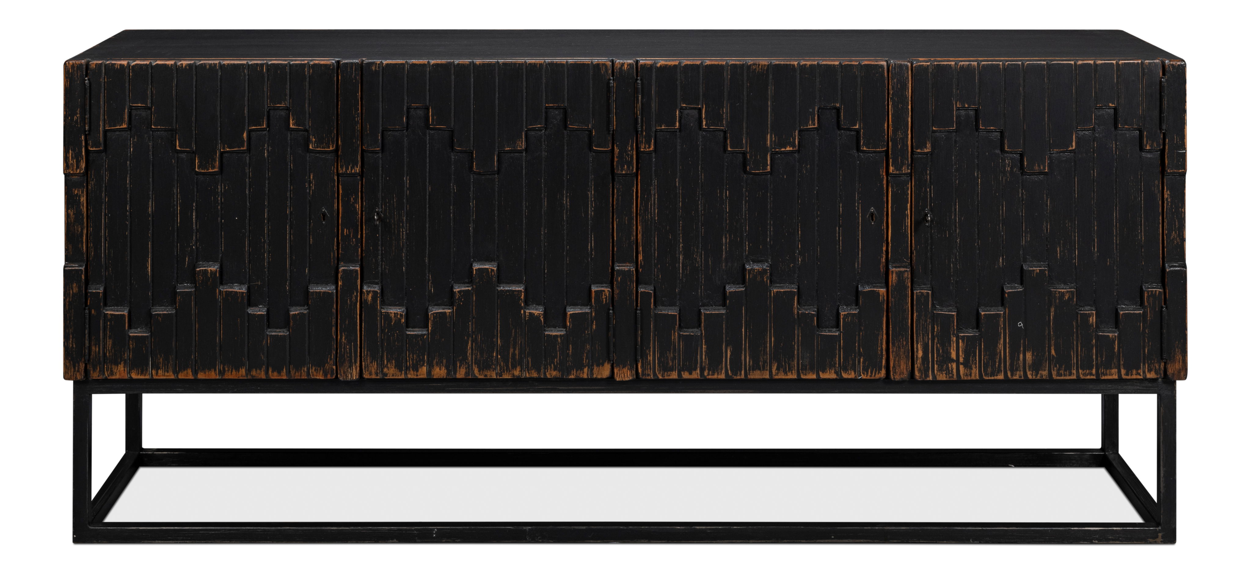 Aztec Sideboard, Black large image 