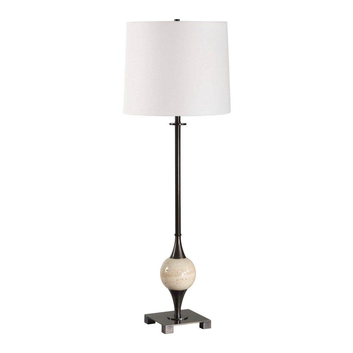 Dempsey Bronze Buffet Lamp, Table Lamp by Uttermost, 12" width x 35" height x 12" depth View 2