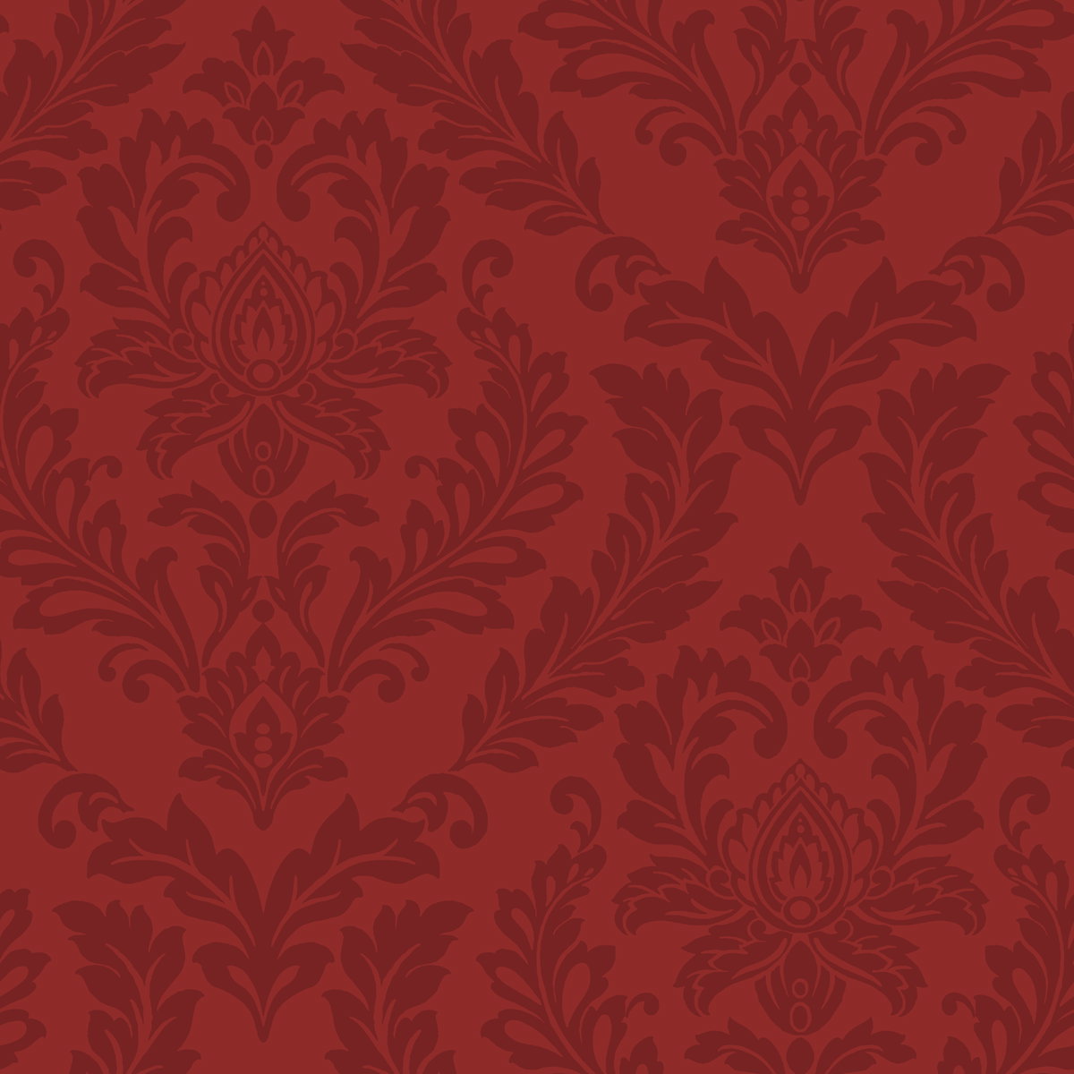Damask Purple & Red Wallpaper, by York Wall, 33' length x 1'8.5" width x 0.02" depth View 1