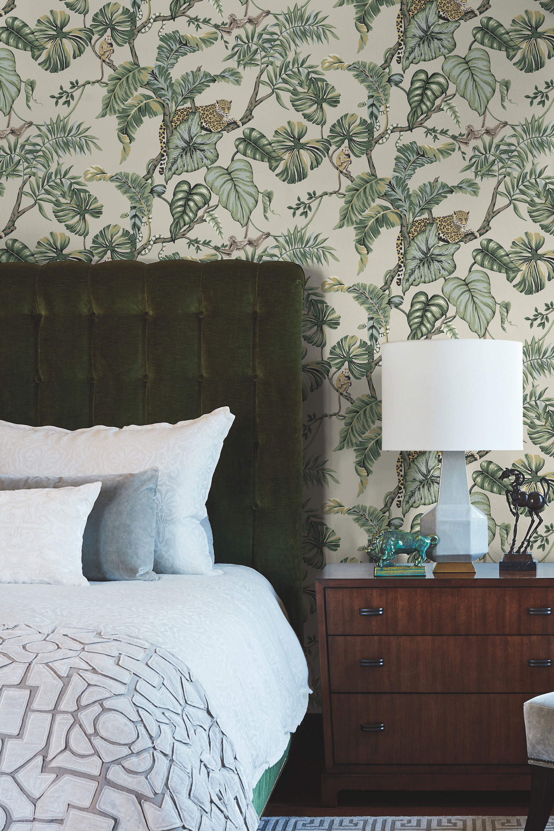 Jungle Cat Beige Wallpaper, by York Wall, 27' length x 2'3" width x 0.02" depth View 2