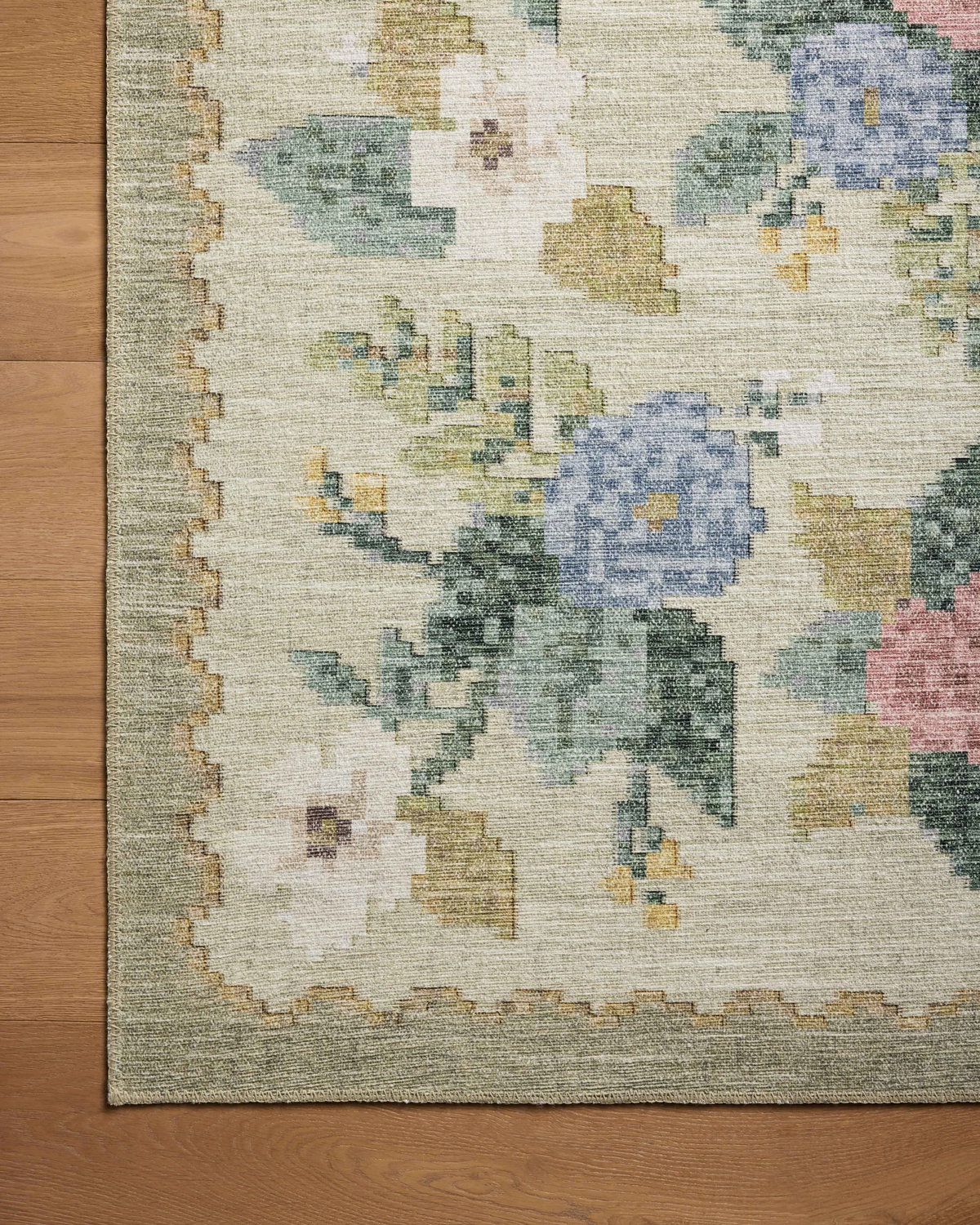 Rifle Paper Co. x Loloi Rosa Rug, 2'6" length x 7'6" width View 5