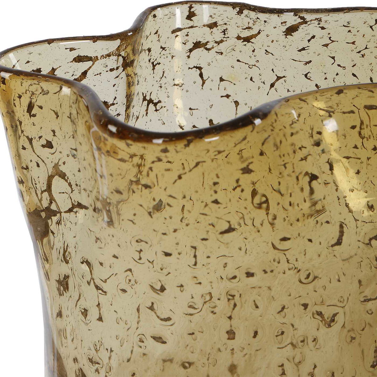 Rhine Seeded Glass Vases Set/2, by Uttermost, 6" width x 15" height x 6" depth View 3