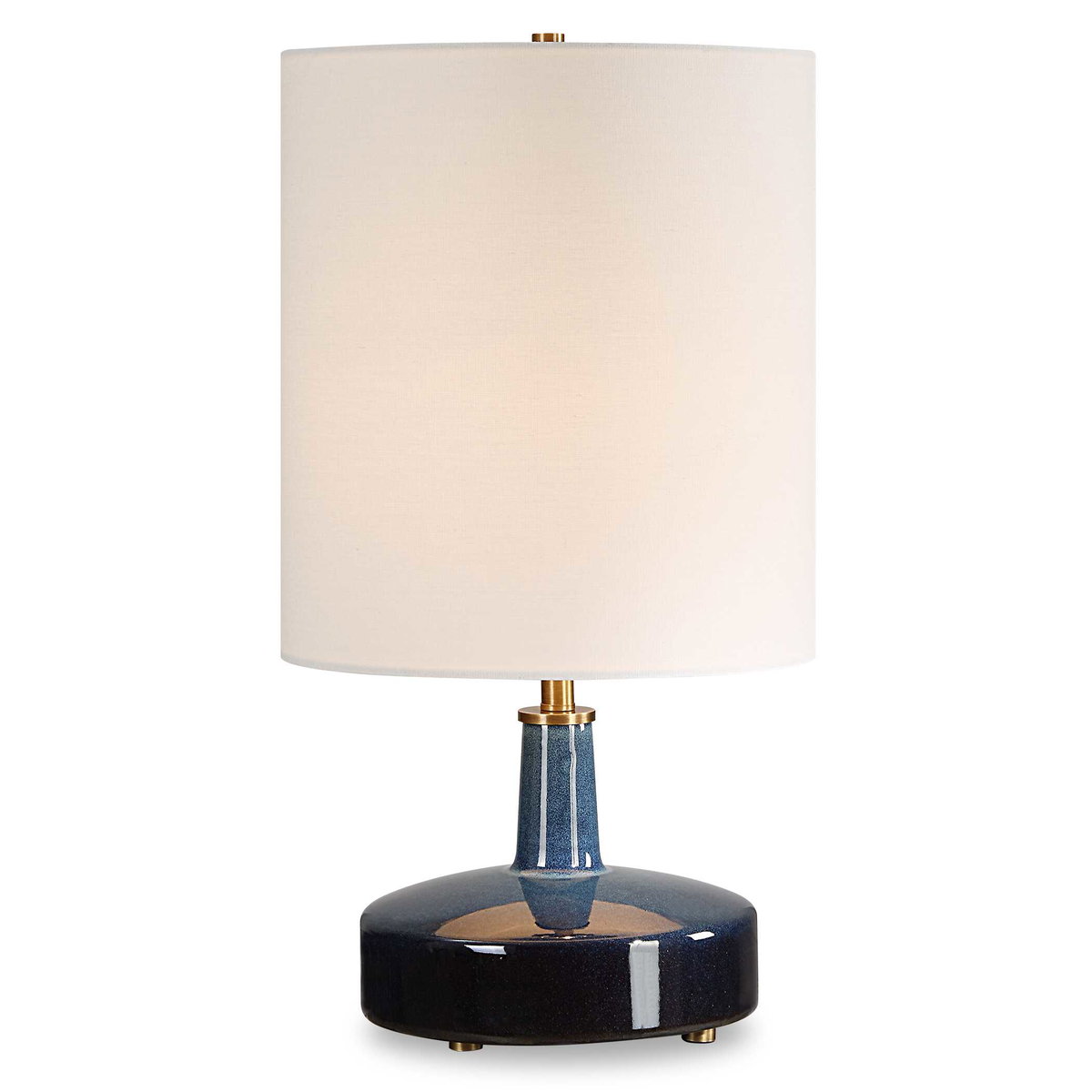 Abyss Blue Table Lamp, by Uttermost, 12" width x 22.5" height x 12" depth View 1