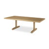 Viktor 55'L Light Brown Solid Wood Coffee Table thumbnail 0