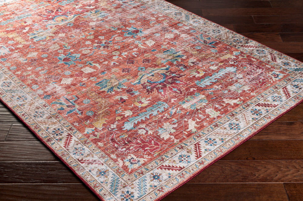 Iris Machine Woven Rug, by Surya, 3'9" length x 2'3" width