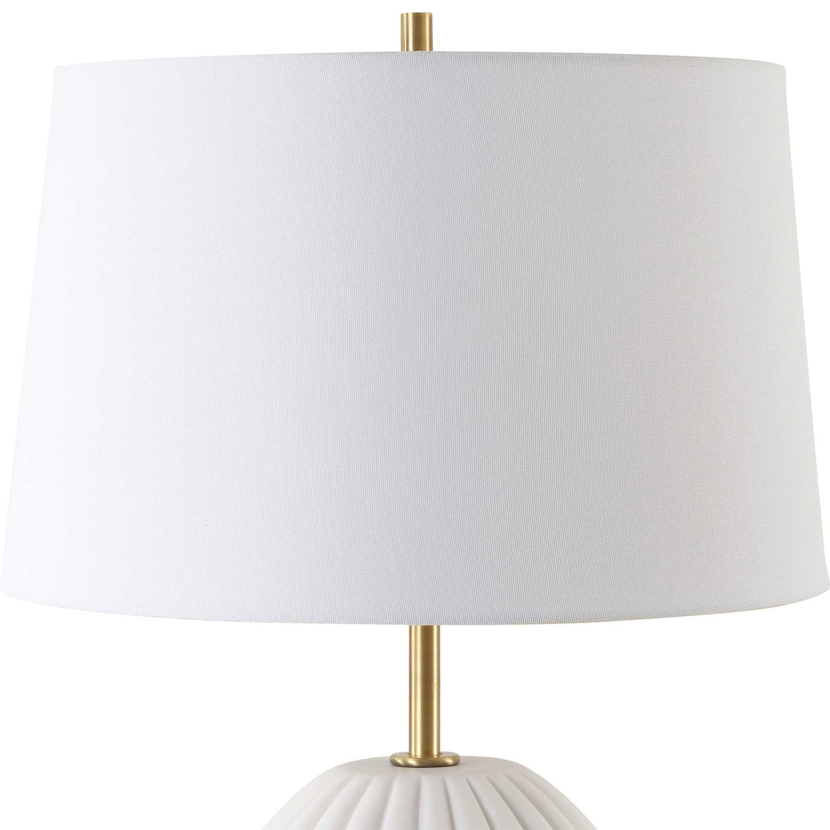 Lynna Ivory Table Lamp, by Uttermost, 16" width x 22.5" height x 16" depth View 6
