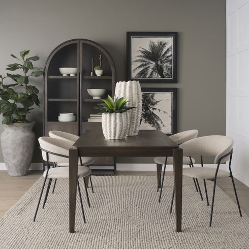 Velia Short Seashell Sculptural Cream Glazed Ceramic Vase