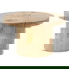 Brittany Coffee Table Natural Large, by Dovetail, 25.6" width x 15.5" height x 25.6" diameter x 25.6" depth thumbnail 1