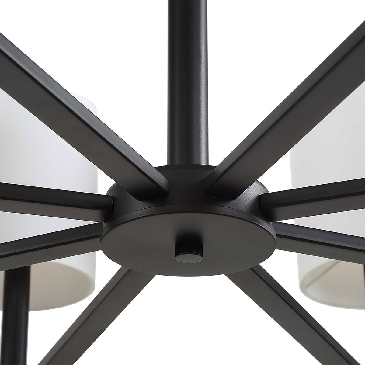 Faiyam 8 Light Rattan Chandelier, Ceiling Light by Uttermost, 36.5" width x 18.25" height x 36.5" depth View 6