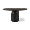 Fitzgerald 60' Round Brown Solid Wood Top & Base Dining Table thumbnail 0