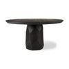 Fitzgerald 60' Round Pedestal Dining Table | Modern | Brown Wood | Seats 6, by Mercana, 60" length x 60" width x 30" height thumbnail 1