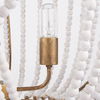 Rhone Gold Metal and Wood Beaded Chandelier thumbnail 8