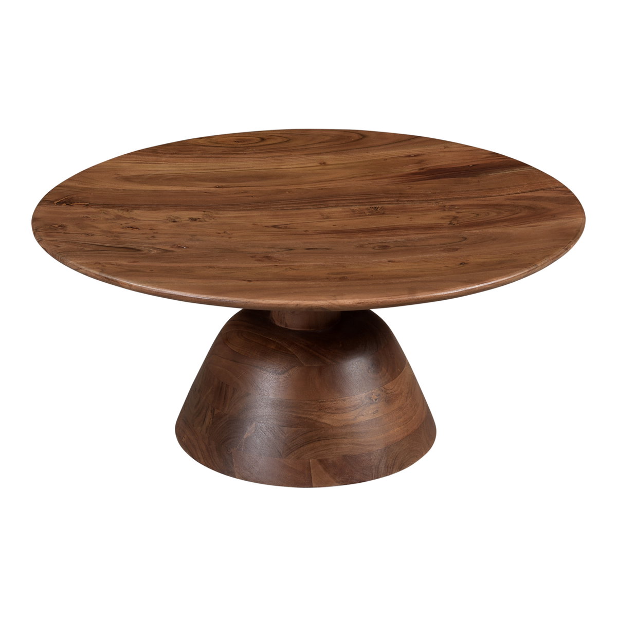 Nels Coffee Table Dark Brown, by Moe's Home, 30" width x 14" height x 30" depth View 2