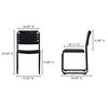 Moma Dining Chair Black Leather- Set Of Two thumbnail 8