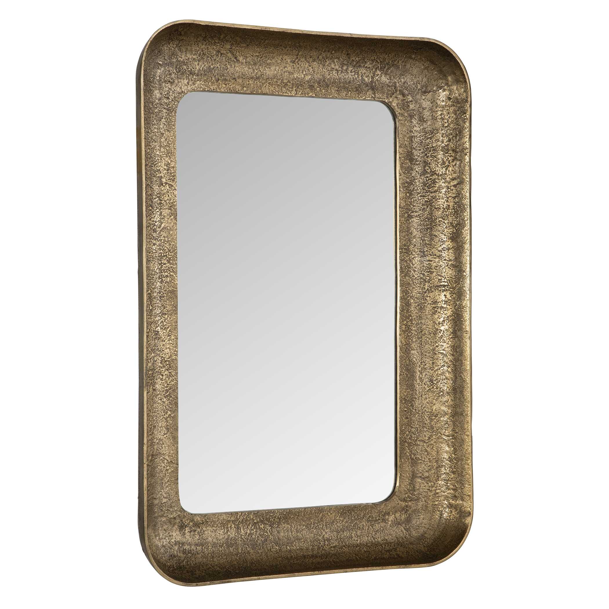 Alvaro Antique Brass Mirror, by Uttermost, 29.5" width x 42.5" height x 4.75" depth View 5