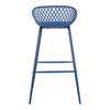Piazza Outdoor Barstool Blue - Set Of Two, Outdoor Chair by Moe's Home, 1'7.29" width x 3'1.2" height x 1'7.68" depth thumbnail 8