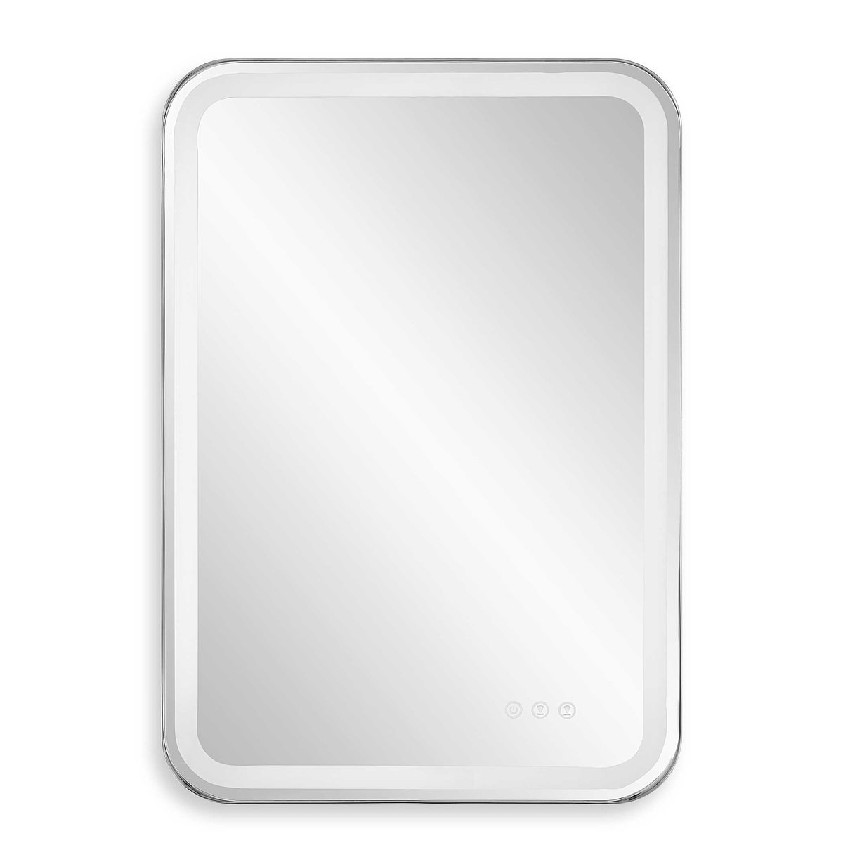 Crofton Lighted Black Large Mirror, by Uttermost, 30" width x 40" height x 2.12" depth View 1