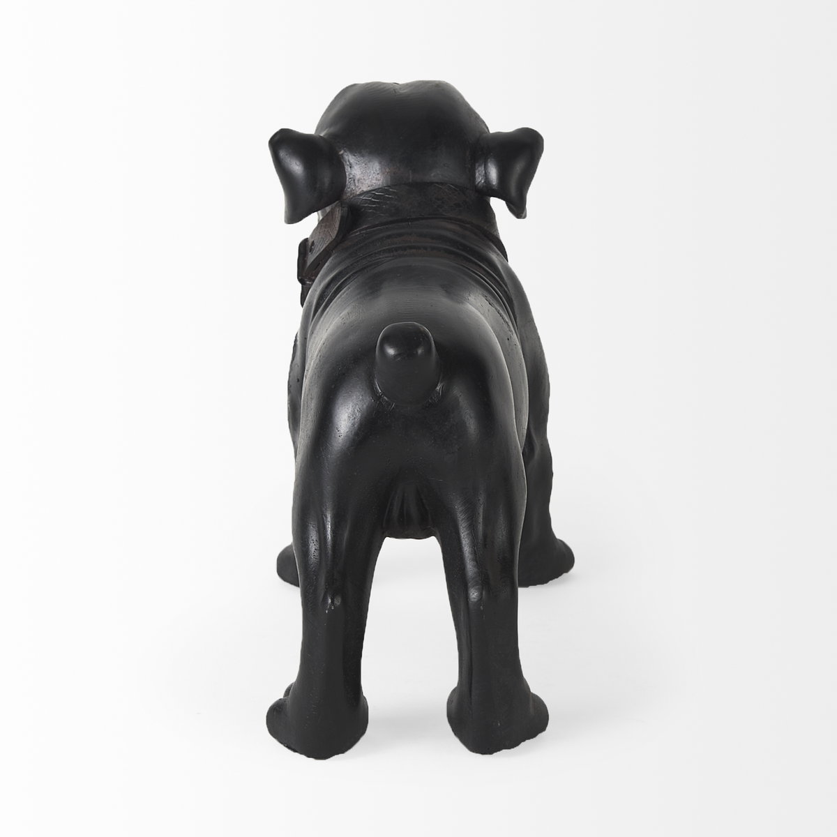 Hugo 5L x 13W Black Resin Bulldog, Decorative Object by Mercana, 5" length x 12.99" width x 8.27" height View 6