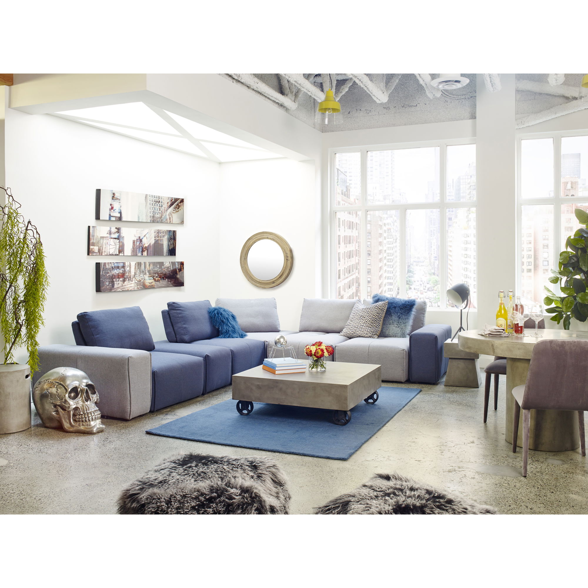 Cato Outdoor Stool Dark Grey, Counter & Bar Stool by Moe's Home, 14" width x 18" height x 14" depth View 4