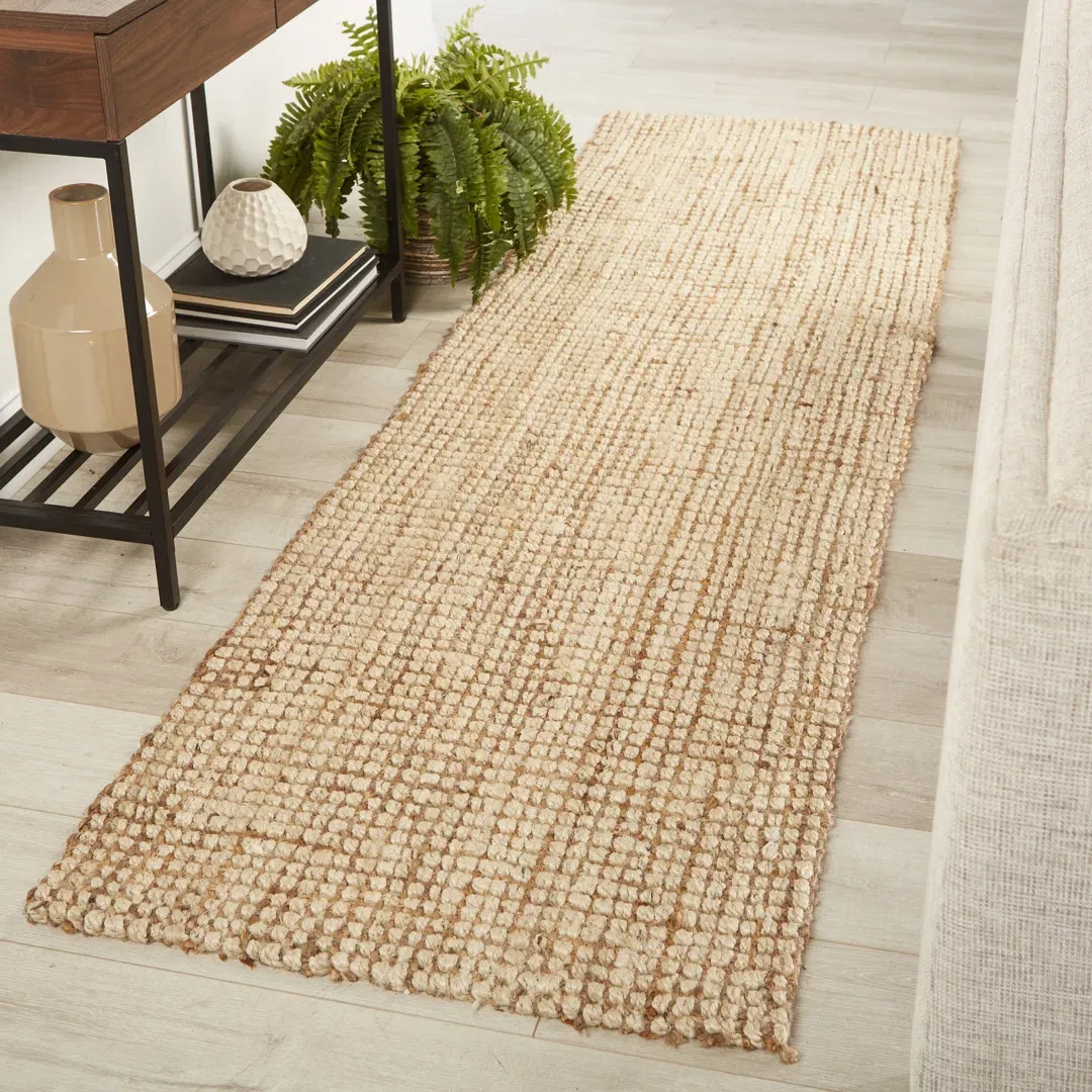 Naturals Lucia Ivory & White Area Rug large image 