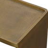 Derwent Antique Brass Side Table, Side & End Table by Uttermost, 20" width x 19" height x 12" depth thumbnail 5