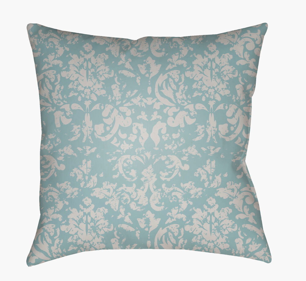 Moody Damask Accent Pillow, Decorative Pillow by Surya, 22" length x 22" width