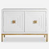 Aiken White 2 Door Cabinet, Cabinets & Chest by Uttermost, 43.25" width x 31.12" height x 16" depth thumbnail 1