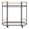Andre Iron Bar Cart, Furniture by Uttermost, 32" width x 30.25" height x 13.5" depth thumbnail 6