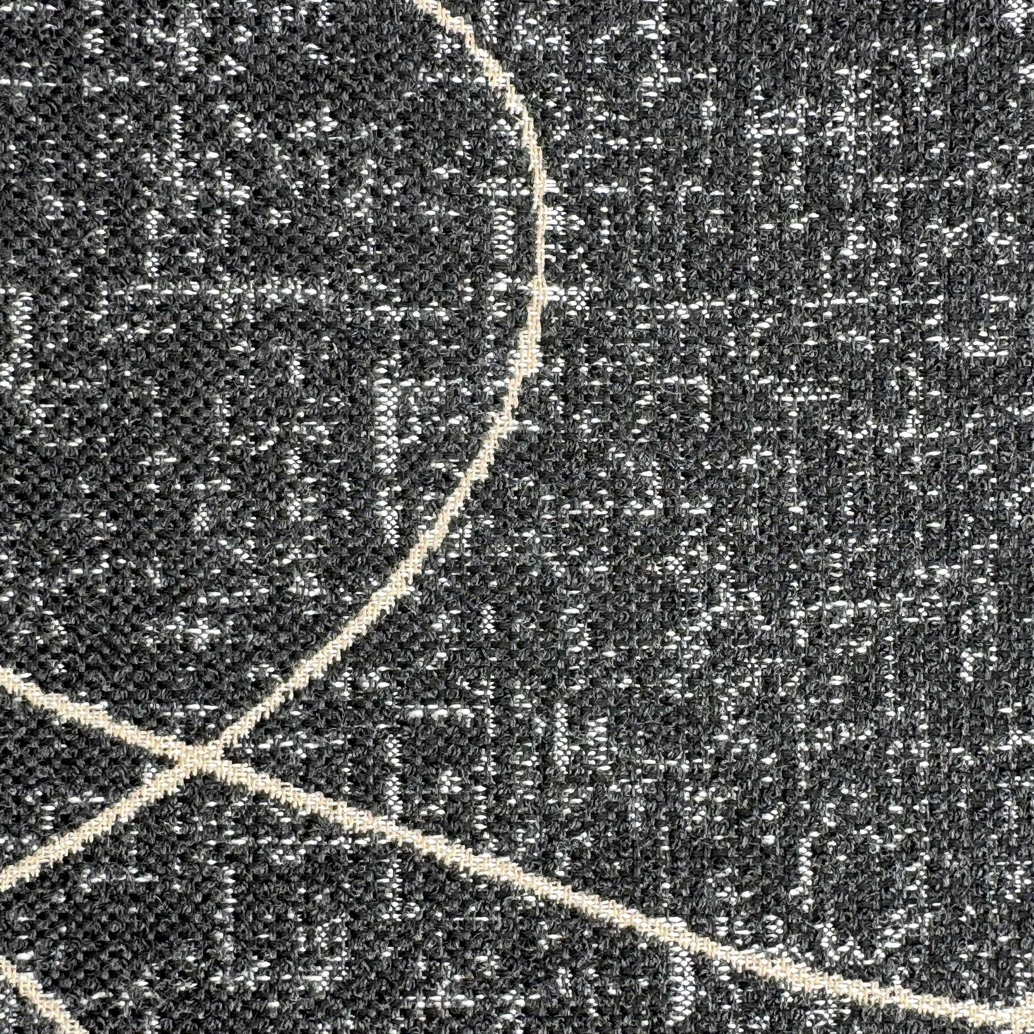 Loopy Loop Outdoor Onyx Pillow, Decorative by Uttermost, 20" width x 20" height x 8" depth View 3